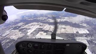 Cessna 172 Spin Recovery Training Full HD w audio [upl. by Wat]