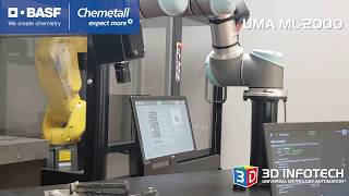 Robotic Fluorescence Penetrant Inspection with UMA Station ML2000 using BASF Chemetall [upl. by Rentschler]