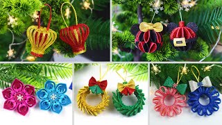 5 DIY Christmas Ornaments Decoration Ideas 2022  Christmas Tree Decoration ideas  Christmas Crafts [upl. by Airamahs]