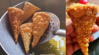 कॉन समोसा स्वाद का नया आकारCone Samosa A Crunchy Twist on a Classic Starter Snacks  Party Snacks [upl. by Egiaf]