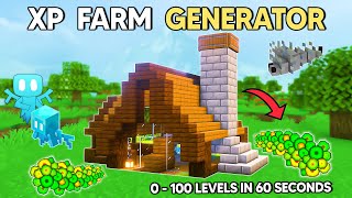 EFFORTLESS AUTOMATIC XP FARM FOR 121 Minecraft Survival [upl. by Alica]