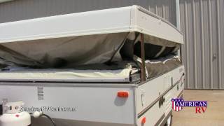 Popup FoldingTent Camper Setup and Use Walkthrough Demonstration  American RV Center [upl. by Aleron]