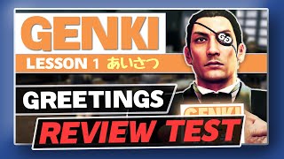 Genki Lesson 1 Greetings  Review Test [upl. by Raual]