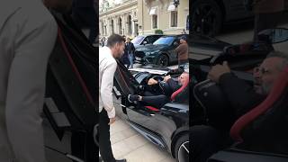 Billionaire gentleman getting out his exclusive Ferrari at Casino monaco luxury lifestyle fyp [upl. by Pollie]