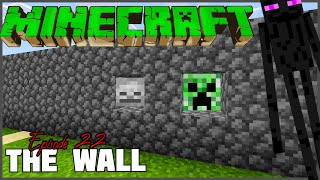 The Wall Surviving Minecraft 100 Days Night 22 [upl. by Salbu129]