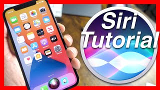 How To Use Siri On The iPhone 12 Pro Mini amp iPhone 12 Siri Tutorial amp Tips [upl. by Odnalref]