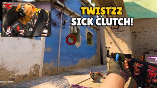 FAZE TWISTZZ incredible 1v3 Clutch ZYWOOs Aim is insane CSGO Highlights [upl. by Kittie]