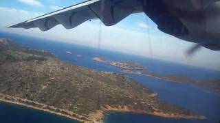 Olympic Airways ATR42take off from Leros [upl. by Edna]