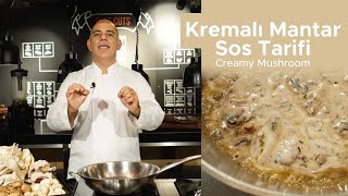 Kremalı Mantar Sos Tarifi Creamy Mushroom [upl. by Carlos]