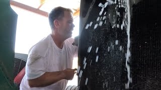 A Must See For Any Owner Operator  Cleaning The Cooling System In My 379 Peterbilt [upl. by Auqinom]