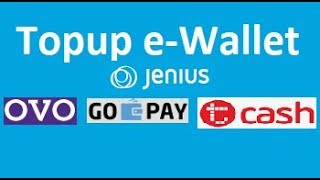 Cara Topup  Isi Ulang eWallet OvoGopayTcash Via Jenius BTPN [upl. by Yablon]