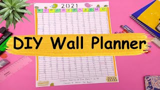 2021 Planner  Plan your year  DIY Yearly Wall Planner [upl. by Radu]