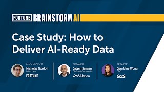 Fortune Brainstorm AI Session  Case Study How To Deliver AIReady Data with GXS Bank and Alation [upl. by Trebla]