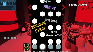 Roblox Funky Friday  Blimey Insane 10000 3rd ever RIGHT side PFC Perfect Combo  Silicosis [upl. by Gilbert869]