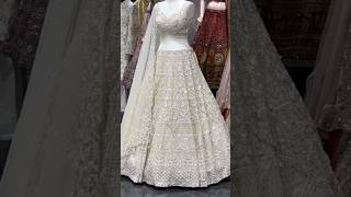 White colour lehenga design Lehenga designUnique lehenga designFashion way [upl. by Neelhsa]