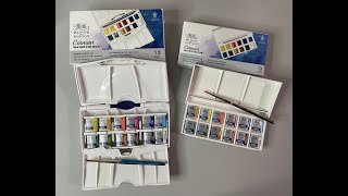 Winsor amp Newton Watercolor Pocket Set Comparison [upl. by Eul350]