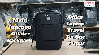 Multi Function 40 Liter Office Laptop Travel 3in One Parpus Backpack [upl. by Tocs400]