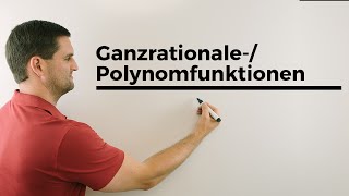 GanzrationalePolynomfunktionen Grundlagen Koeffizienten Absolutglied Exponent Grad [upl. by Buyer7]