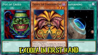 YuGiOh Power Of Chaos Bakura The Dark Spirit  EXODIA IN FIRST HAND  EXODIA FTK [upl. by Annairt]