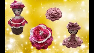 Tuto pot pour rose réversible au crochet AlextitiaTutoCrochet [upl. by Aleyam763]