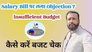 Ifms par budget check kaise kare  insufficient budget objection on salary bill  salary [upl. by Marden]