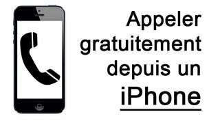 Appeler gratuitement depuis un iPhone en WiFi et en 3G  Facetime Audio [upl. by Bertasi]