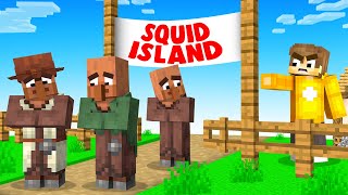 BANNING VILLAGERS From SQUID ISLAND Minecraft [upl. by Terris]