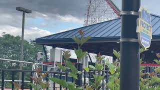 Steel Force Roller Coaster at Dorney Park [upl. by Notyap647]