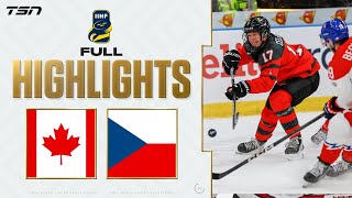 Canada vs Czechia FULL HIGHLIGHTS  World Juniors 2024 [upl. by Enelear330]