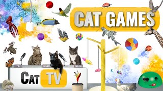 CAT Games  Ultimate Cat TV Compilation Vol 50  2 HOURS 🐝🐞🦋🦎🦜🐜🐭🧵 [upl. by Conners]