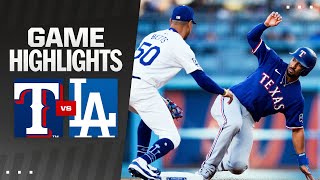 Rangers vs Dodgers Highlights 61224  MLB Highlights [upl. by Tlaw]