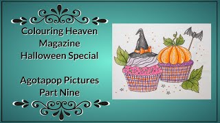 Colouring Heaven Halloween Special  Agotapop Pictures  Cupcakes Part 9 [upl. by Jochebed]