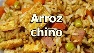 receta ARROZ FRITO CHINO TRES DELICIAS  recetas de cocina faciles rapidas y economicas de hacer [upl. by Nnaeel600]