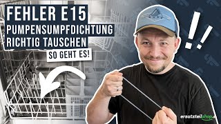 Pumpensumpfdichtung tauschen Geschirrspüler  so geht es [upl. by Anitnegra]