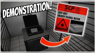 SCP 001 Demonstration quotSheaf of Papersquot  SCP Project Resurrection [upl. by Cyrill]