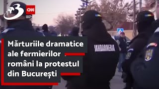 Mărturiile dramatice ale fermierilor români la protestul din București [upl. by Yrekaz]