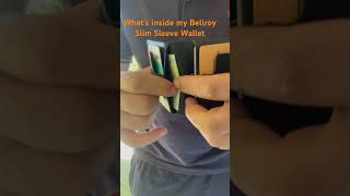 What’s inside my Bellroy Slim Sleeve Wallet wallet unboxing review bellroy [upl. by Tebazile]