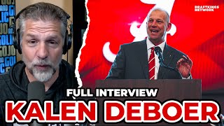 ALABAMA HEAD COACH KALEN DEBOER TALKS UPCOMING SEASON  COLLEGE FOOTBALL 25  FULL INTERVIEW [upl. by Tratner]