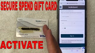 ✅ How To Activate Secure Spend Prepaid Visa Gift Card 🔴 [upl. by Olympe]