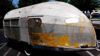 1935 BOWLUS Road Chief Vintage Aluminum Travel Trailer [upl. by Kemble]