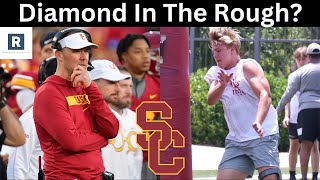 Cash Jacobsen Commits To USC  Diamond In The Rough  USC Football Recruiting News [upl. by Nyvets967]