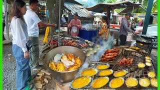 Visit Phnom Penh on PCHUM BEN Breakfast At KAB KOR market then TO Sang [upl. by Ldnek270]