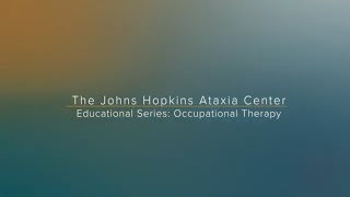 Ataxia Occupational Therapy [upl. by Aulea]