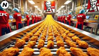 Cómo Se Hace El Pollo de KFC en una Fábrica 🐔  Proceso de Producción en una Fábrica de Pollo [upl. by Neil]