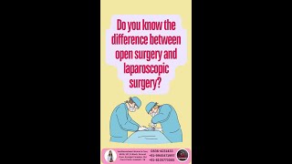 What is the difference between open surgery and laparoscopic surgery keyholesurgery [upl. by Anwahsal]