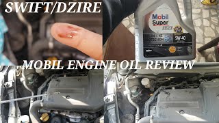 MOBIL SUPER 3000 5W40 ENGINE OIL REVIEW SWIFTDZIRE [upl. by Concettina]