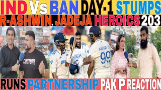 IND 🇮🇳 3396 DESTROY BAN 🇧🇩 ll ASHWIN AND JADEJA HERO THIS MATCH 208 RUNS PARTNERSHIP l PAK P REAC [upl. by Initsed846]