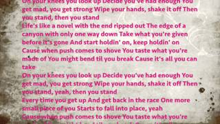 Stand cassadee pope lyrics [upl. by Nodnab]