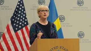 Global Security and Gender  A Forum with Sweden’s Foreign Minister Margot Wallström [upl. by Lana]