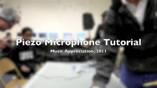 Tutorial How to make a Piezo Contact Microphone HD [upl. by Lancaster]